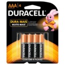 Pilha Alcalina Duracell 4un Palito Aaa