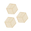 Conj.3 Descansos P/copo Un Mostarda