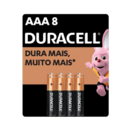 Pilha Alcalina Duracell 8un Aaa