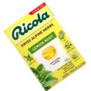 Bala Suica Ricola 27,5g Lemon Mint