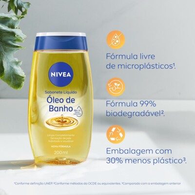 Sabonete Liq.nivea 200ml Oleo de Banho
