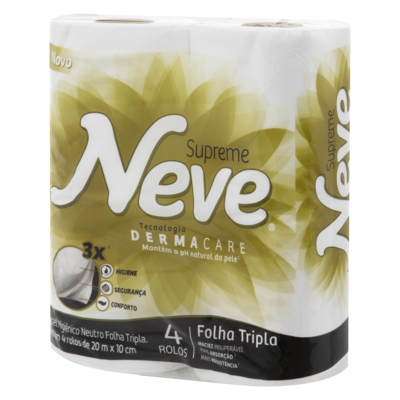 Papel Hig.neve 20m X4 Neutro F.tripla