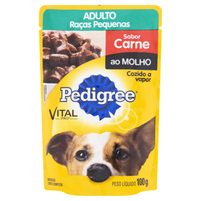 Racao Pedigree 100g Carne Racas Peq