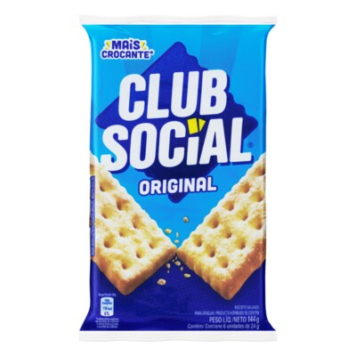 Biscoito Club Social 144g Original