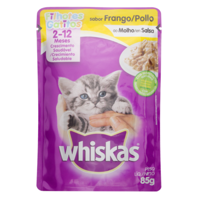 Racao Whiskas 85g Frango Jr.