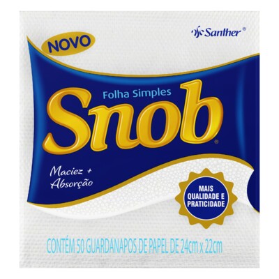 Guardanapo Snob 50un 24x22cm