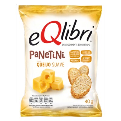 Biscoito Panetini Eqlibri 40g Queijo Suave