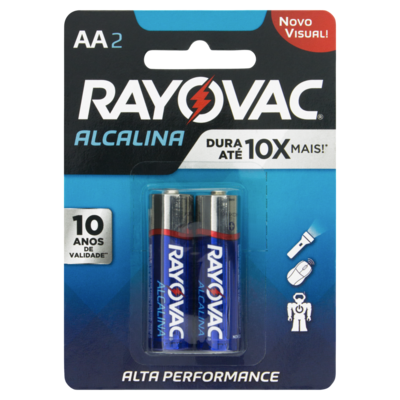 Pilha Rayovac Alcalina 2un Pequena Aa