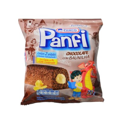Bolo Panquinho Panco 70g Chocolate/baun.
