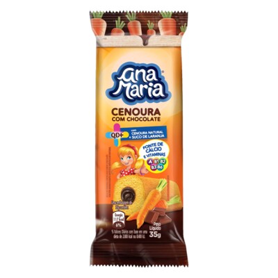 Bolinho Ana Maria 35g Cenoura/chocol.