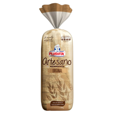 Pao de Forma Artesano Plusvita 500g Original