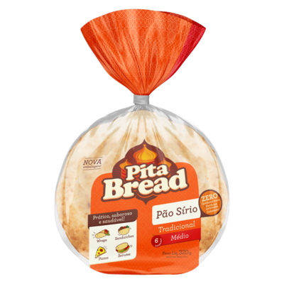 Pao Sirio Pita Bread 320g Medio