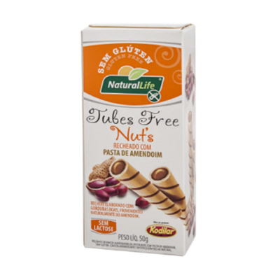 Biscoito Rolinho Natural Life 50g Pasta/amendoim