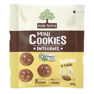 Cookies Organ.integ.mae Terra 120g Banana Cacau
