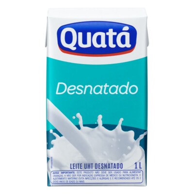Leite Uht Quata 1l Desnatado