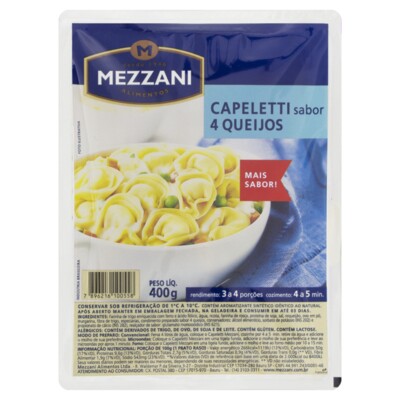 Capeletti Mezzani 400g 4 Queijos
