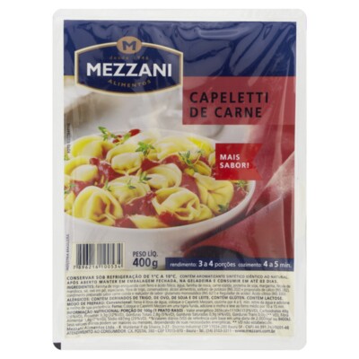 Capeletti Mezzani 400g Carne