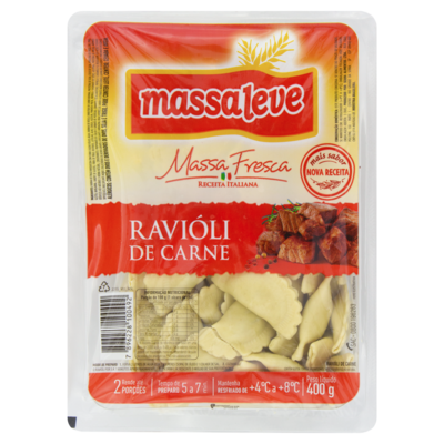 Raviole Massa Leve 400g Carne