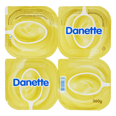 Sobremesa Lact.danette 360g Choco.branco