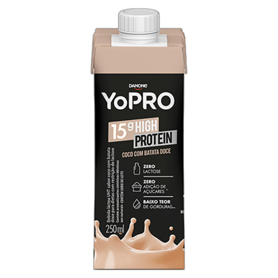 Bebida Lact.uht Yopro Danone 250ml 15g Prot.co.bat