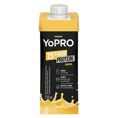Bebida Lact.uht Yopro Danone 250ml 15g Prot.banana