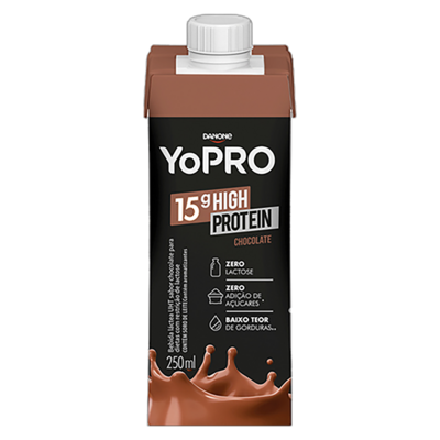 Bebida Lact.uht Yopro Danone 250ml 15g Prot.choco.