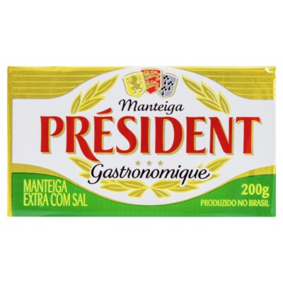 Manteiga C/sal President 200g Tablete