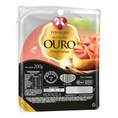 Mortadela Perdigao 200g Ouro Fatiada
