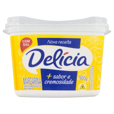 Margarina C/sal Delicia 500g Cremosa