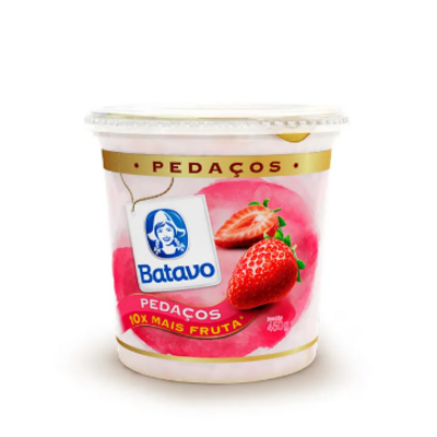 Iogurte Pedacos Batavo 450g Morango