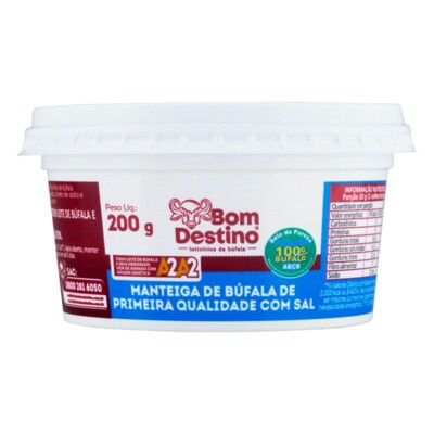 Manteiga C/sal Bom Destino 200g Bufala