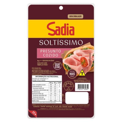 Presunto Sadia Soltissimo 200g Fatiado