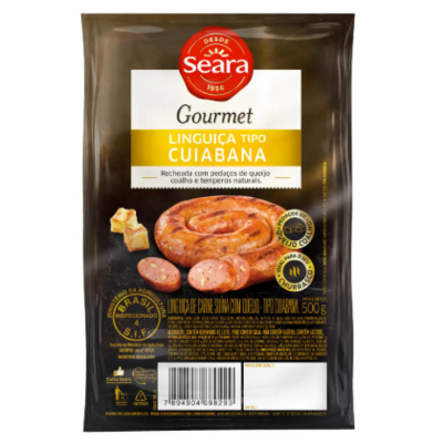 Linguica Seara Gourmet 500g Cuiabana Goum.