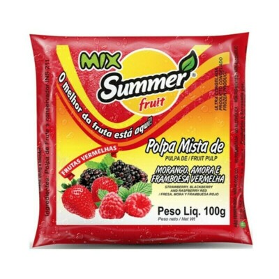 Polpa de Frutas Summer 100g Frut.vermelhas
