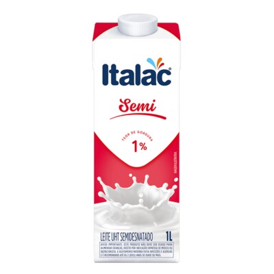 Leite Uht Italac 1l Semidesnatado
