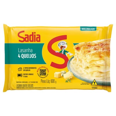Lasanha Sadia 600g 4 Queijos