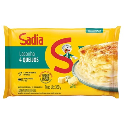 Mini Lasanha Sadia 350g 4 Queijos