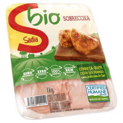 Sobrecoxa de Frango Sadia 1kg Bio Bandeja
