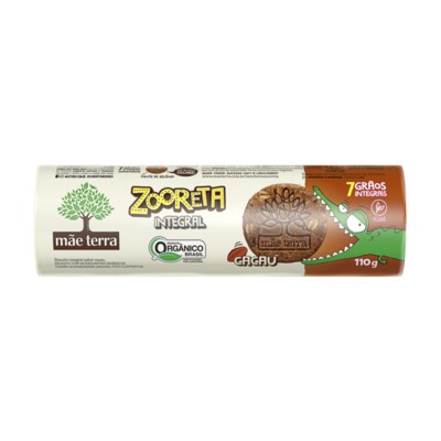 Biscoito Organ.zoo.mae Terra 110g Cacau