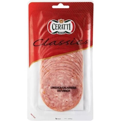 Linguica Calabresa Ceratti 100g Coz..def.fatiad