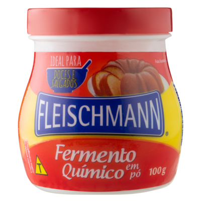 Fermento em Po Fleischmann 100g Quimico