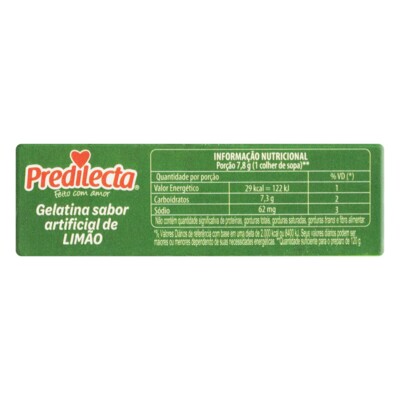 Gelatina Predilecta 20g Limao