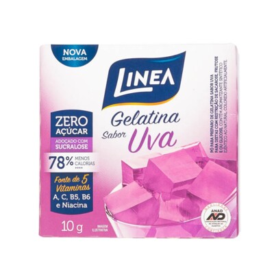 Gelatina Linea 10g Uva Zero