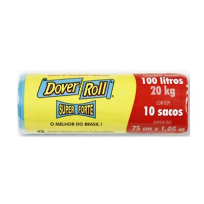 Saco de Lixo Dover Roll 100l Rec.rolo C/10un