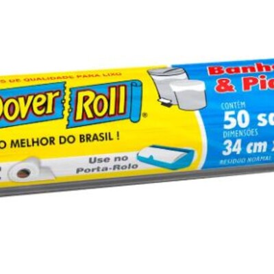 Saco de Lixo Dover Roll 50un Banheiro/pia