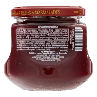 Geleia Diet Queensberry 280g Framboesa