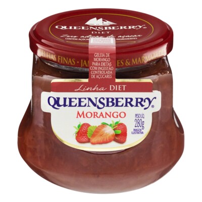Geleia Diet Queensberry 280g Morango