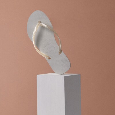 Sandalia Slim Havaianas Branco 39/40