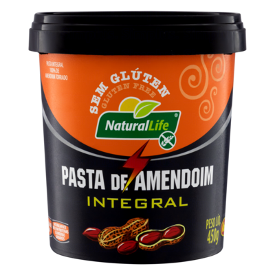 Pasta de Amendoim Natural Life 450g Integral