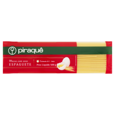 Macarrao C/ovos Piraque 500g Espaguete